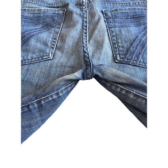 7‎ For All Mankind Women's Dojo Embroidered Pocket Denim Bermuda Shorts 28 - Picture 9 of 9